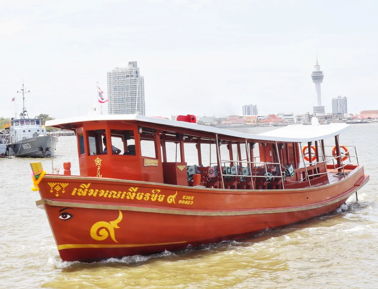 เรือแก้วบริการ เรือเพิ่มมณเทียรชัย 9 รับผู้โดยสารได้ 30 คน (มีห้องน้ำ) ลอยอังคารสมุทรปราการ: