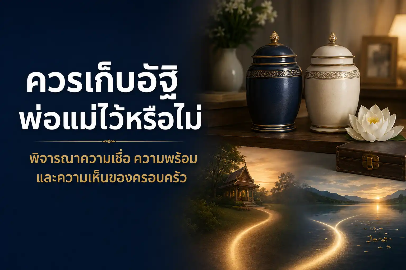 ควรเก็บอัฐิพ่อแม่ไว้หรือไม่ พิจารณาร่วมกันในครอบครัว