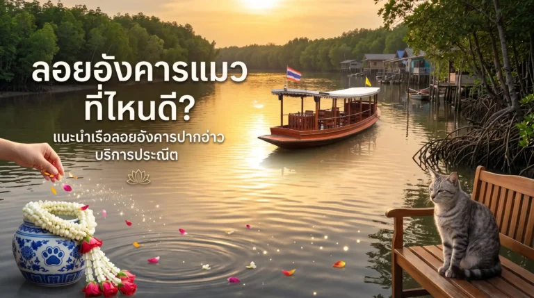 บริการลอยอังคารน้องแมว
