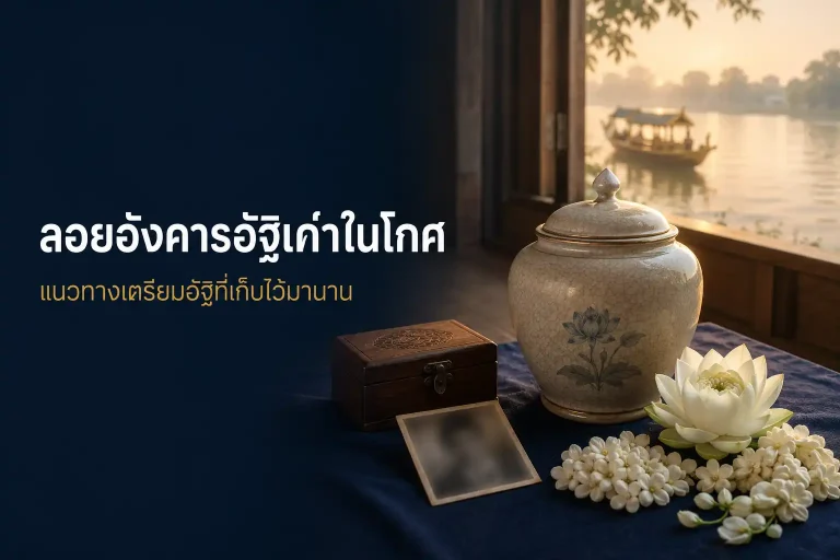 อัฐิเก่าในโกศเอามาลอยอังคารได้ไหม พร้อมแนวทางกรณีย้ายสุสาน