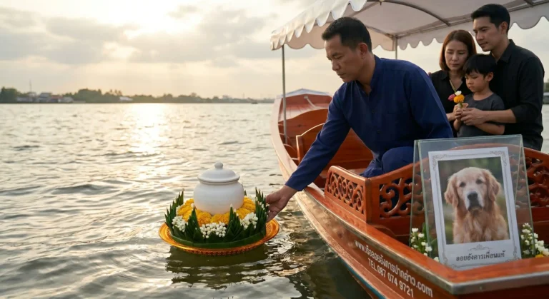 บริการลอยอังคารสุนัข พิธีอบอุ่น ส่งน้องกลับดาวหมาอย่างสมเกียรติ