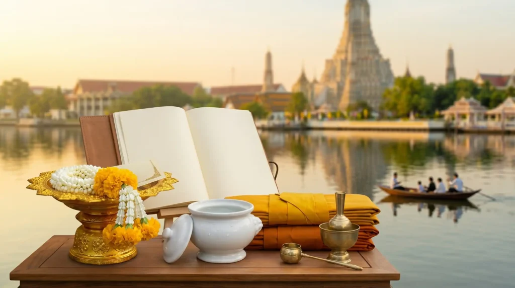 ตรียมตัวสำหรับพิธีลอยอังคาร