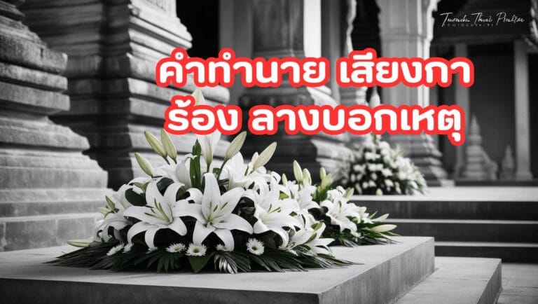 คำทำนาย เสียงการ้อง ลางบอกเหตุ