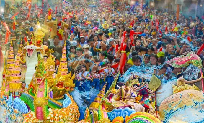 วันไหลพระประแดง 2026สงกรานต์พระประแดง 2569 วัฒนธรรมไทยรามัญ