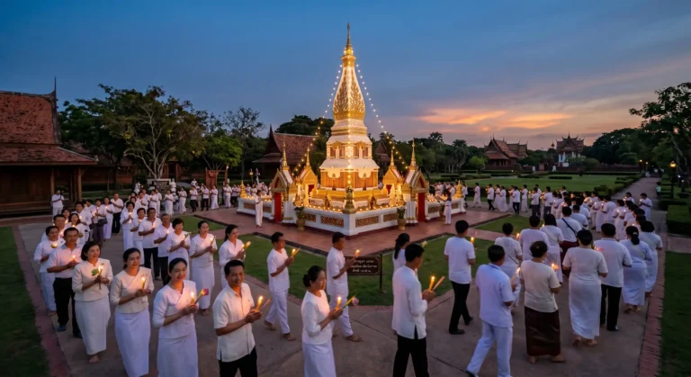 วิสาขบูชา 2569 สมุทรปราการ เวียนเทียนฟรี เมืองโบราณ หลวงตาสินทรัพย์